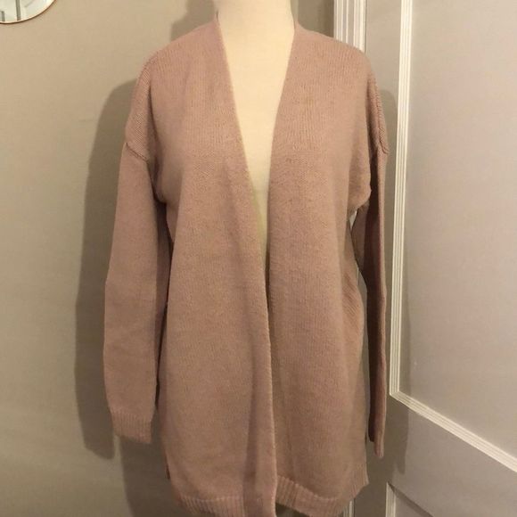 LOFT Sweaters - Soft pink Loft open cardigan